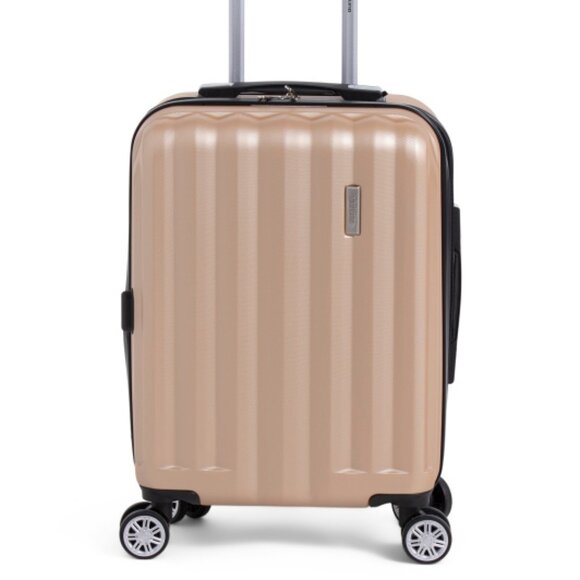 DEJUNO 20in Camden Scratch Resistant Hardside Carry-on Spinner - Champagne - Picture 2 of 6